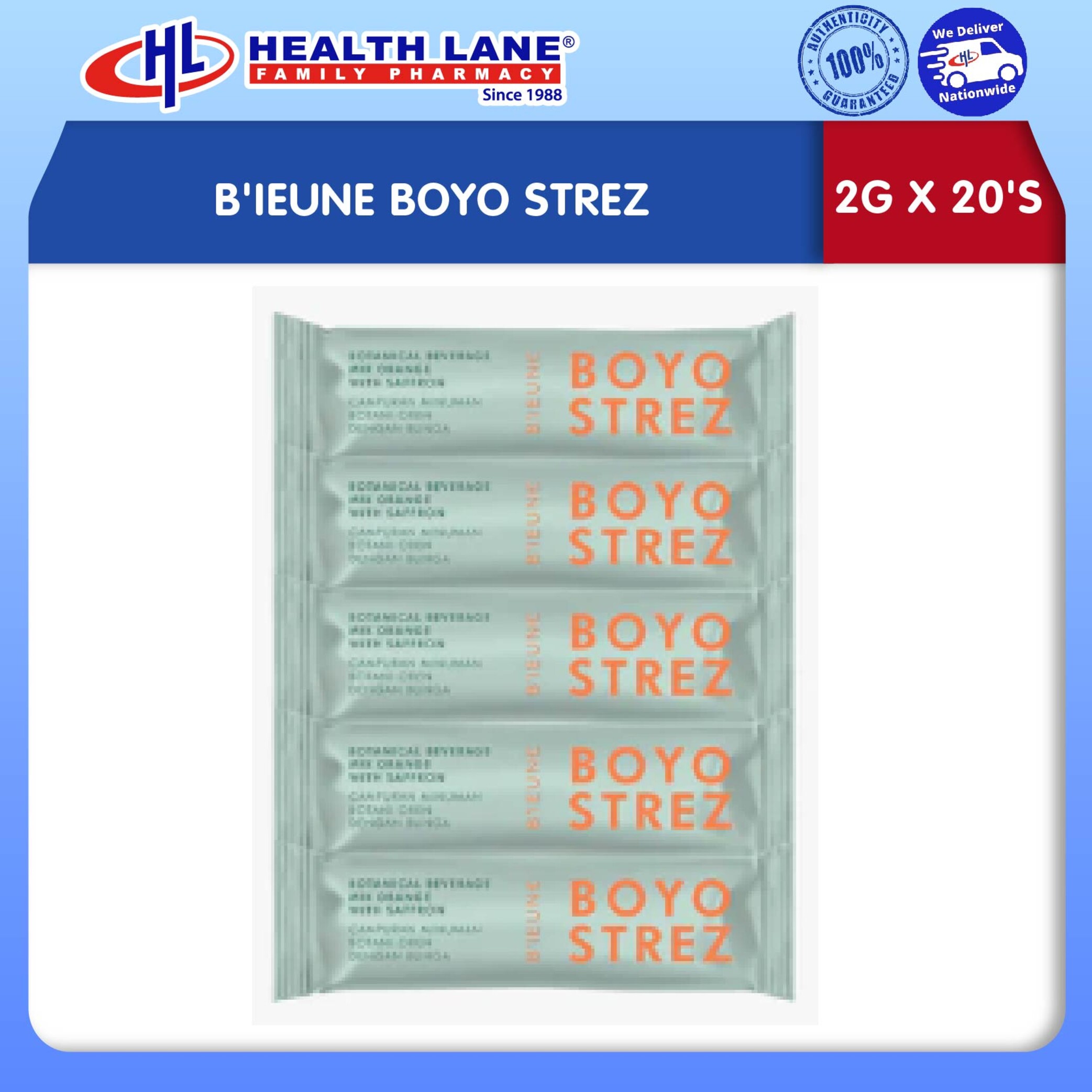 B'IEUNE BOYO STREZ (2G X 20'S)